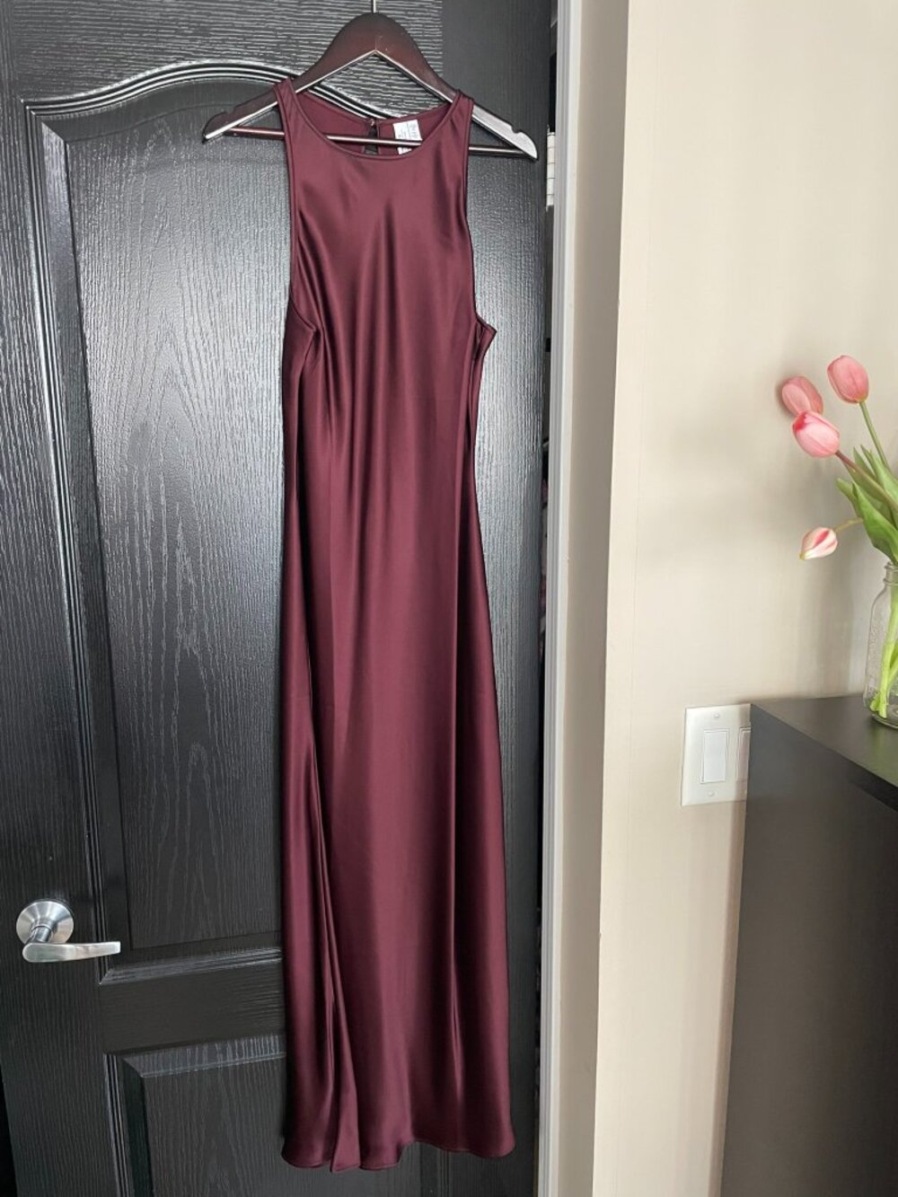 & Other Stories Sleeveless Satin Midi Dress NWT - Picture 5 of 14